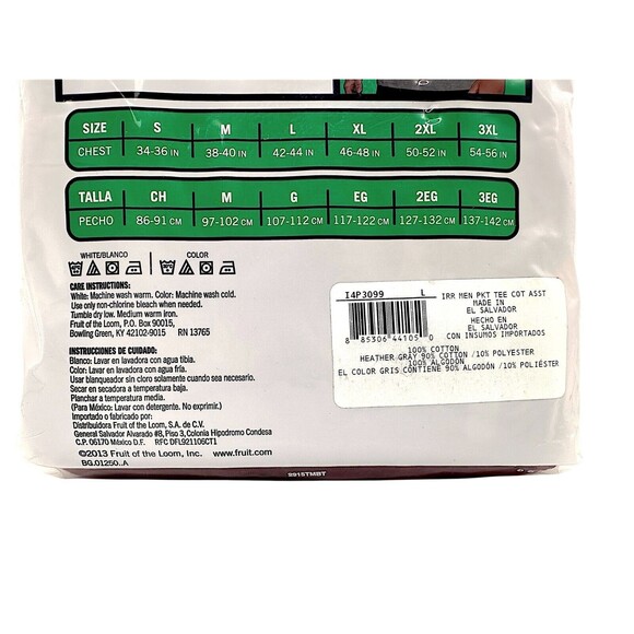 NEW Fruit of the Loom Bloopers Pocket Tees 4Pk Maroon Large - Picture 7 of 8